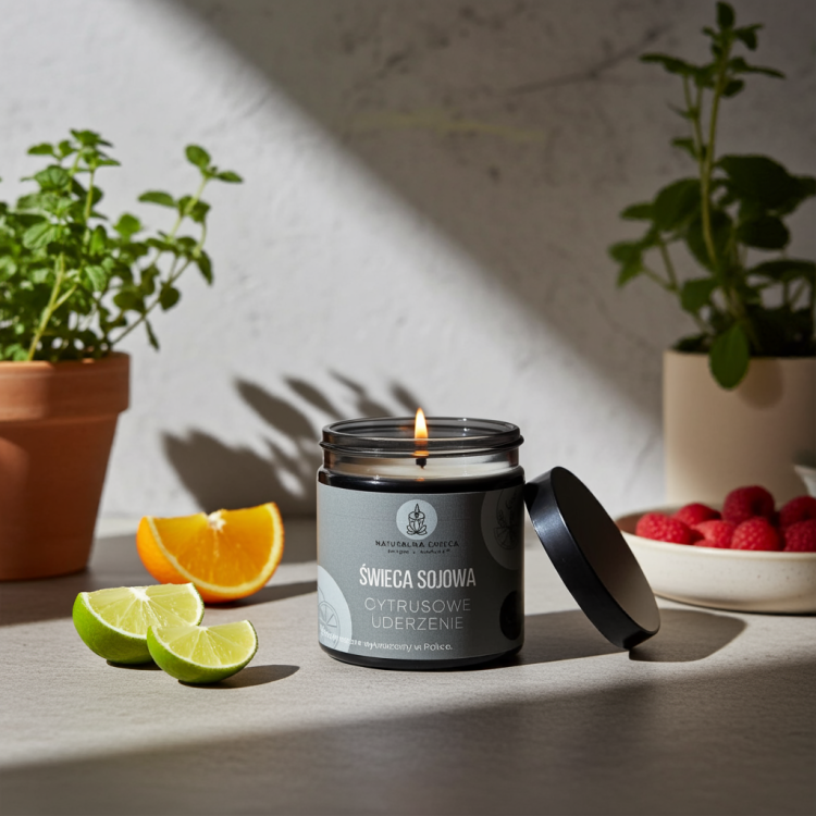 Natürliche Sojakerze Zitrus Explosion 120 ml – frischer Duft