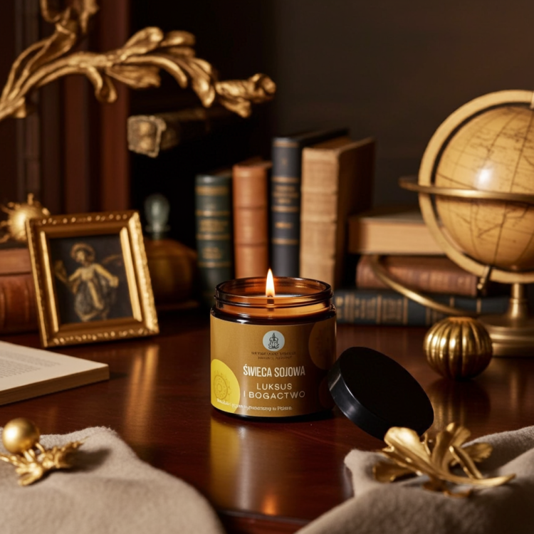 Natürliche Sojakerze Luxus und Reichtum 120 ml – Geldmanifestation