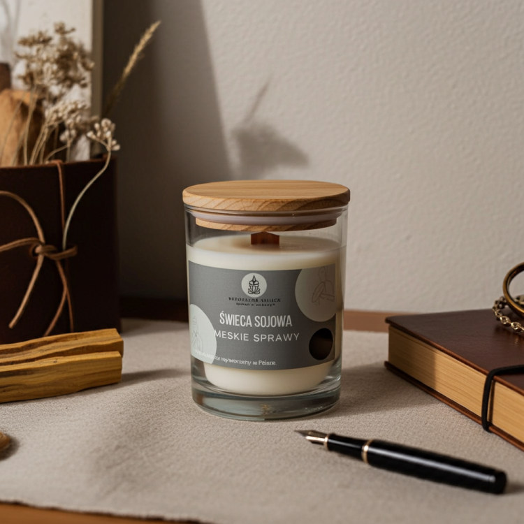 Große Sojakerze Männersache 250 ml – eleganter maskuliner Duft