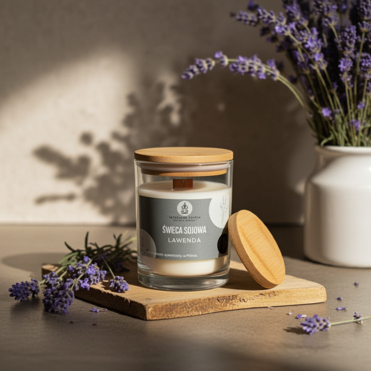 handgemachte Lavendel Duftkerze 250 ml Entspannung