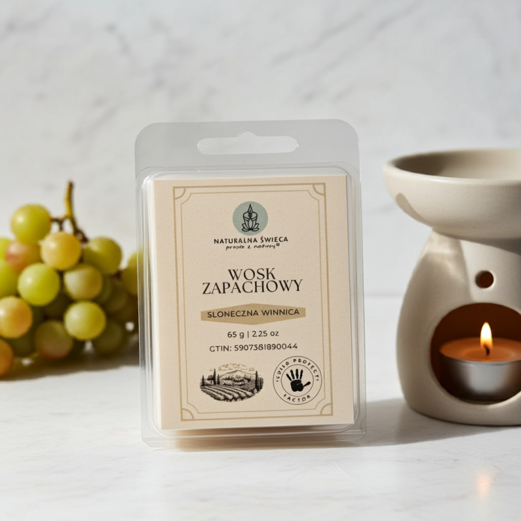 ekologiczny wosk zapachowy winogronowy aromat Naturalna Świeca