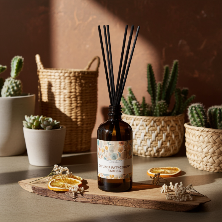 Aromatherapy diffuser for cheerful home atmosphere