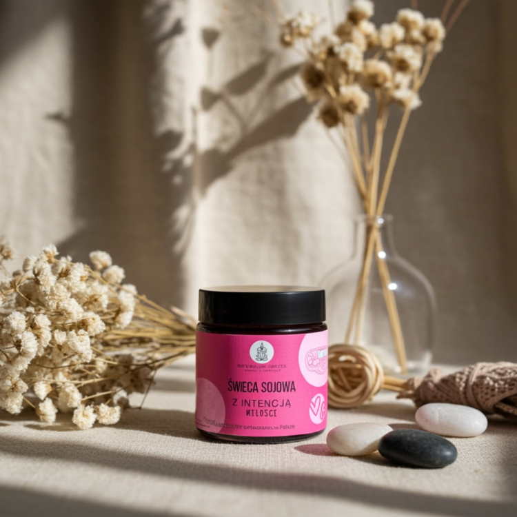 natürliche Sojakerze 120 ml mit liebevoller Energie