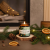 świeca sojowa choinka 120 ml naturalna z drewnianym knotem