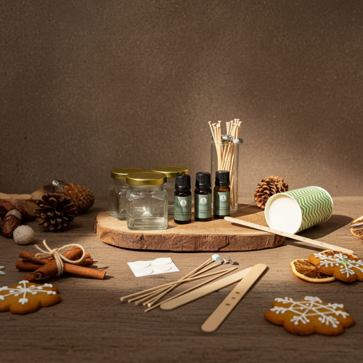 DIY świece sojowe 120 ml – choinka