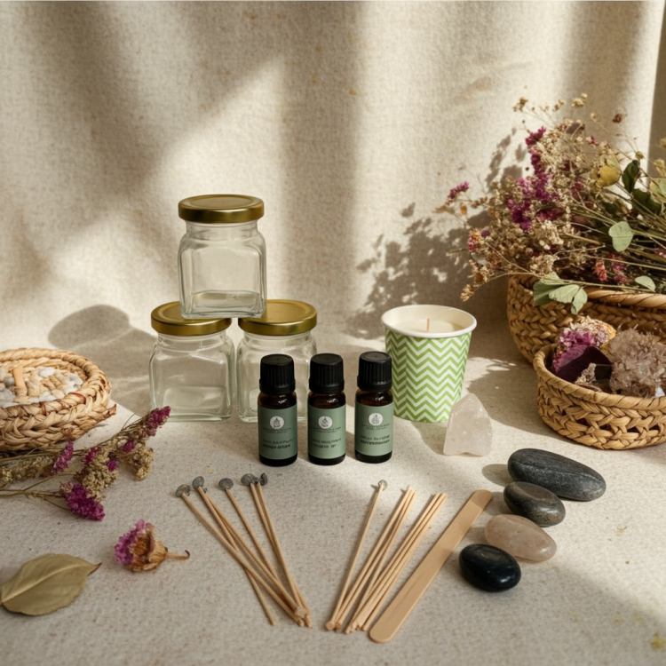 Tworzenie świec sojowych w domu – skupienie i piżmo egipskie