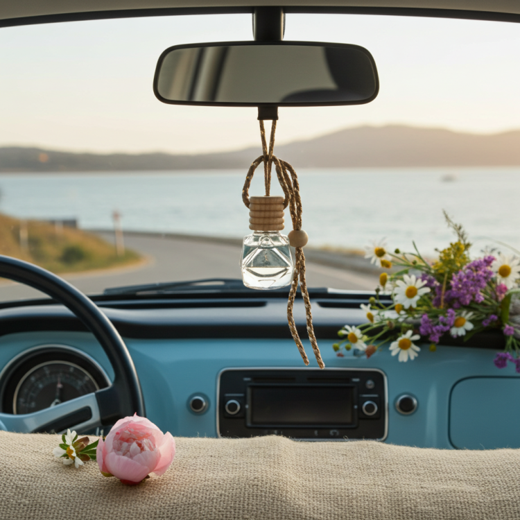 Elegant car fragrance Harmony with wooden cap