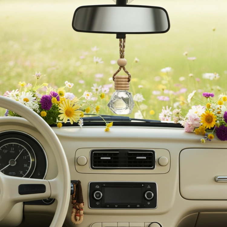 Natürlicher Auto Duft Dankbarkeit mit Holzverschluss – eleganter Autoduft Premium