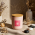 Natural soy candle Love – romantic scent and pink matte design
