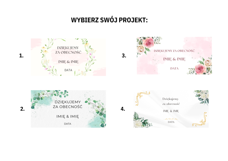 Gastgeschenke Hochzeit – wähle dein Etikett Design