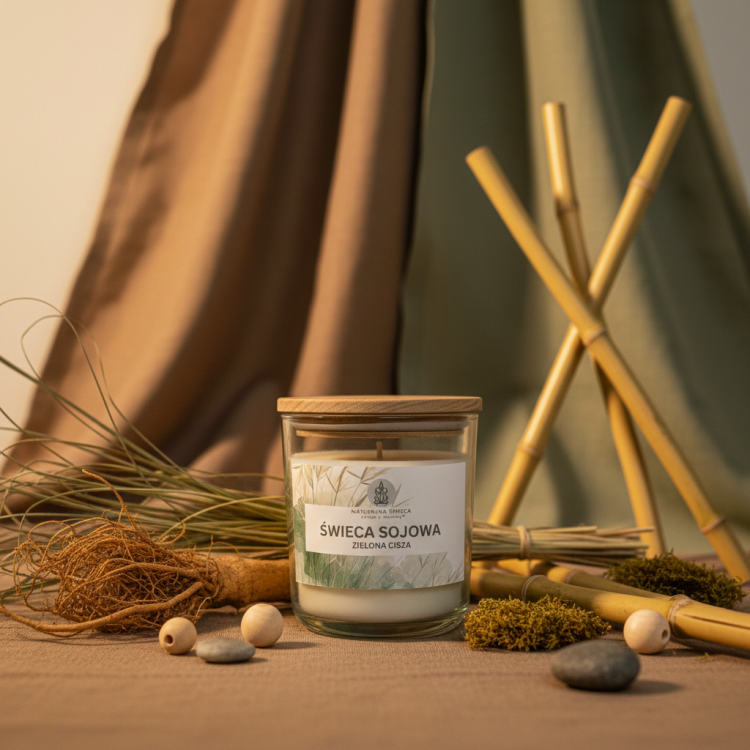 minimalist candle wood wick premium
