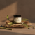 wood wick candle set handmade