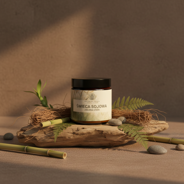 wood wick candle set handmade