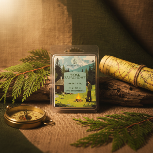 wosk zapachowy sojowy Męska Bryza kolekcja męska Naturalna Świeca