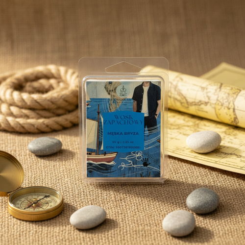 wosk zapachowy Męska Bryza zapach inspirowany męskimi perfumami do kominka
