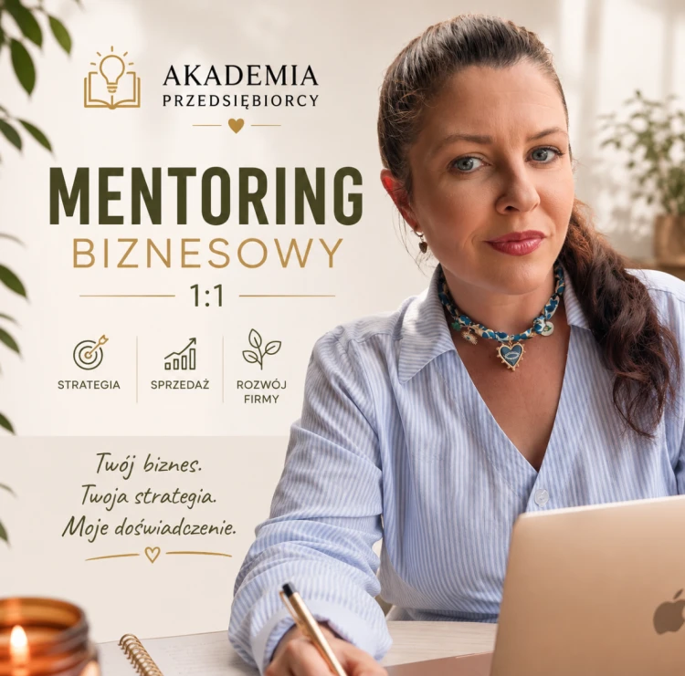 Mentoring Biznesowy – indywidualne wsparcie 1:1 dla przedsiębiorców prowadzone przez Aleksandrę Wiecką