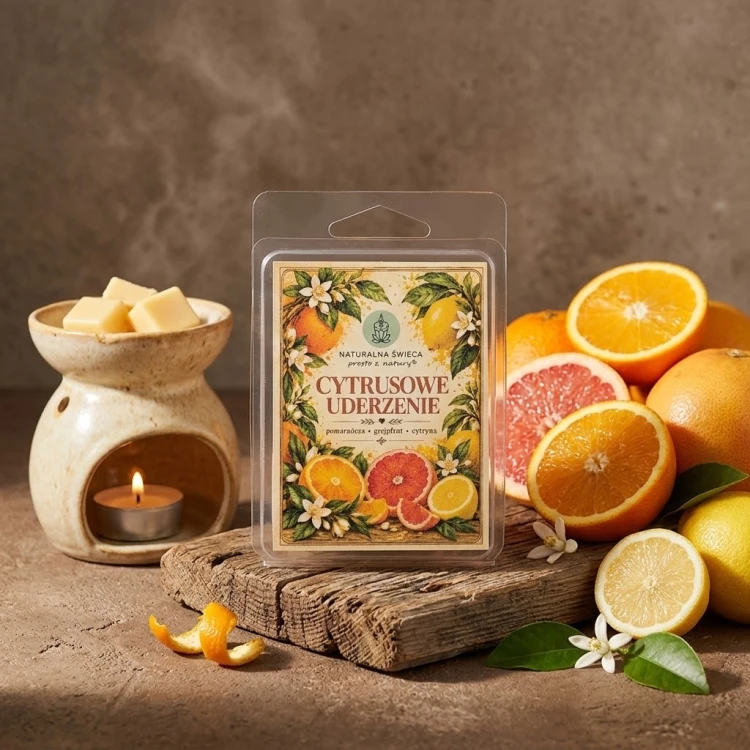 Wosk zapachowy Cytrusowe Uderzenie 65 g – 6 kostek