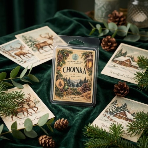 Wosk zapachowy do kominka CHOINKA 65 g – 6 kostek