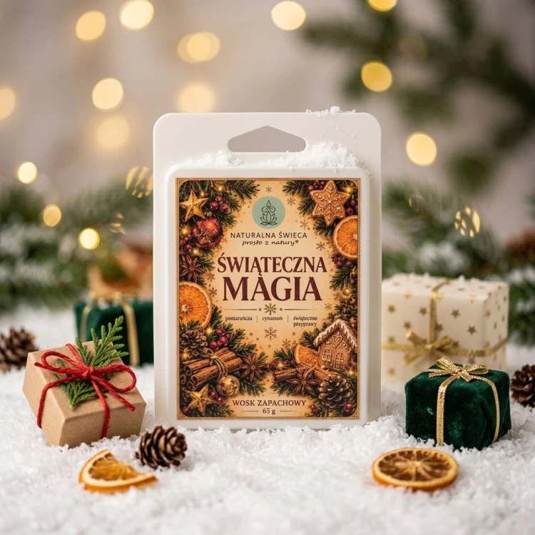 Pachnący wosk sojowy ŚWIĄTECZNA MAGIA – 6 kostek