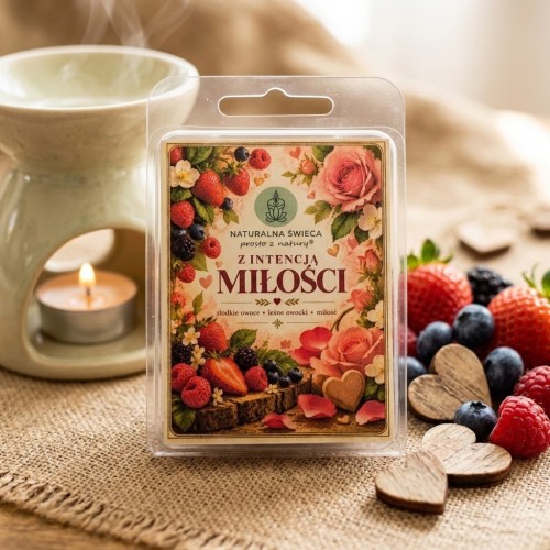 Słodki wosk zapachowy o aromacie owoców leśnych