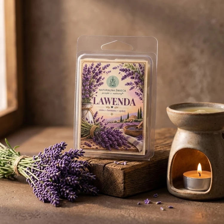 Wosk do kominka lawenda 65 g Naturalna Świeca