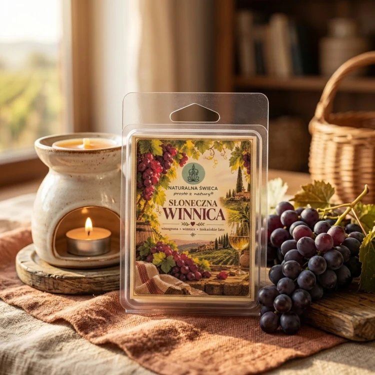 Wosk zapachowy do kominka Słoneczna Winnica 65 g